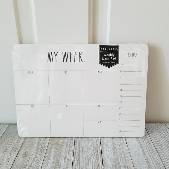 Rae Dunn Other - Rae Dunn MY WEEK Weekly Agenda Planner To Do List